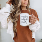 Funny Pretending To Be Normal Today 16oz Ceramic Coffee Mug Office Gift BandsCo Straps