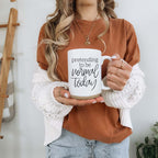 Funny Pretending To Be Normal Today 16oz Ceramic Coffee Mug Office Gift BandsCo Straps