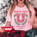 North Pole University Tee Peachy Sunday