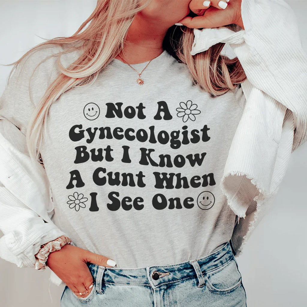 Not A Gynecologist Tee Peachy Sunday