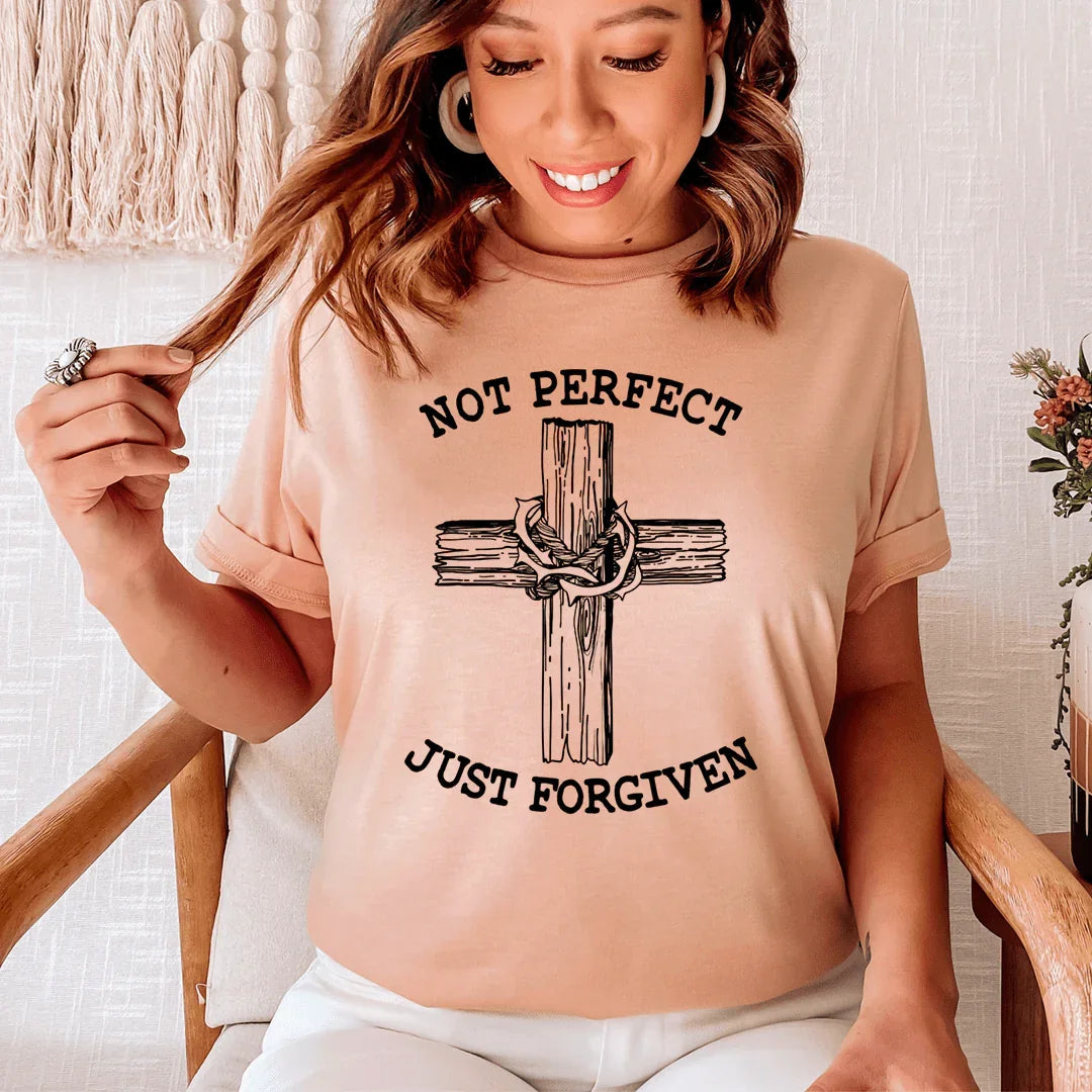 Not Perfect Just Forgiven Tee - SJB-DIAMOND ELITES