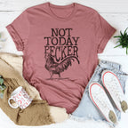 Not Today Pecker Tee Peachy Sunday