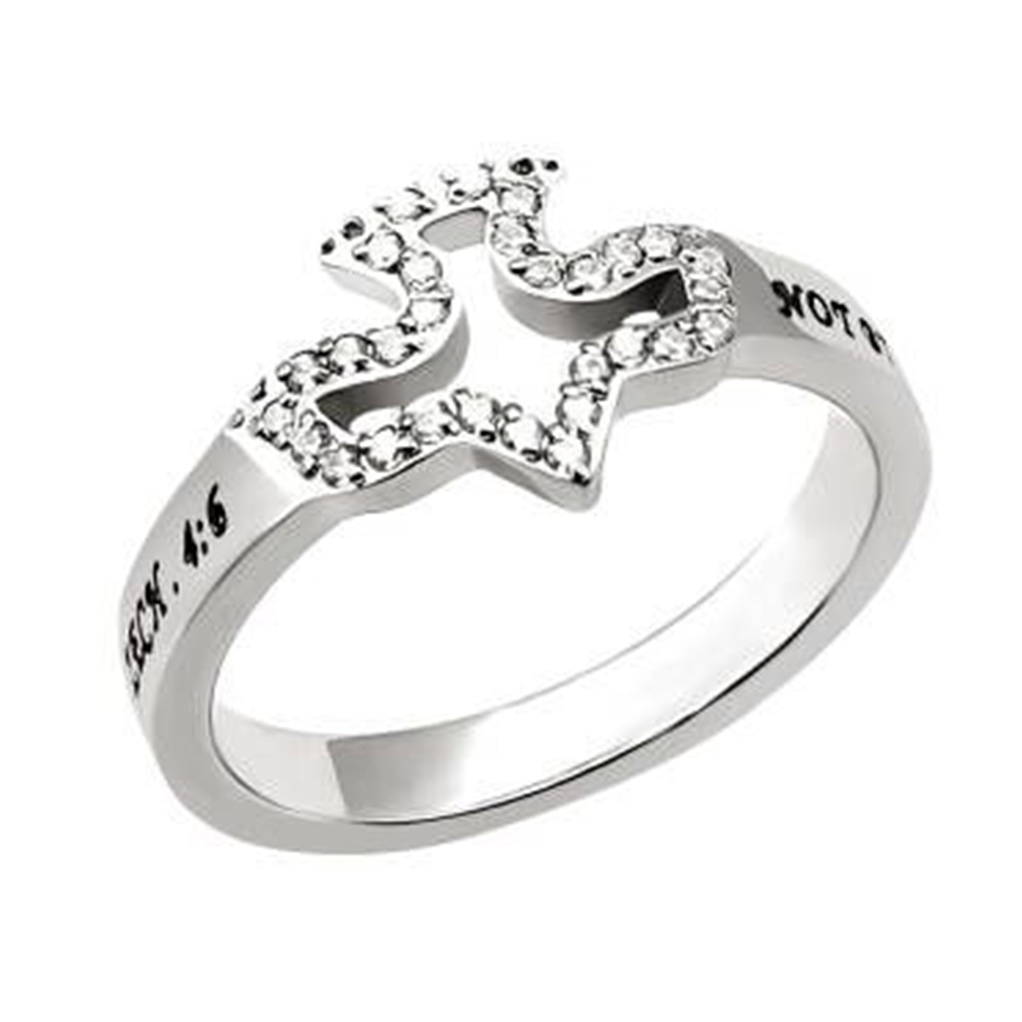 CZ Dove Ring KingdomWear