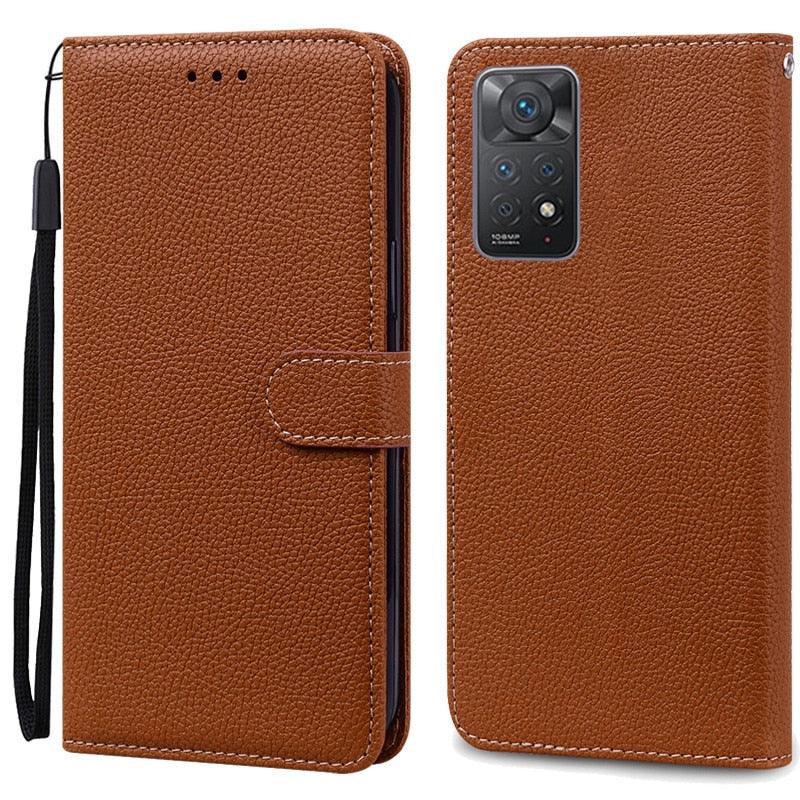 Note 11 Case For Xiaomi Redmi Note 11 11S Case Leather Wallet Flip Case For Redmi Note 11 Pro Phone Cases Note 11S Cover High Quality Flip Leather Wallet Case Stevvex