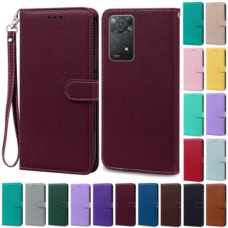 Note 11 Case For Xiaomi Redmi Note 11 11S Case Leather Wallet Flip Case For Redmi Note 11 Pro Phone Cases Note 11S Cover High Quality Flip Leather Wallet Case Stevvex