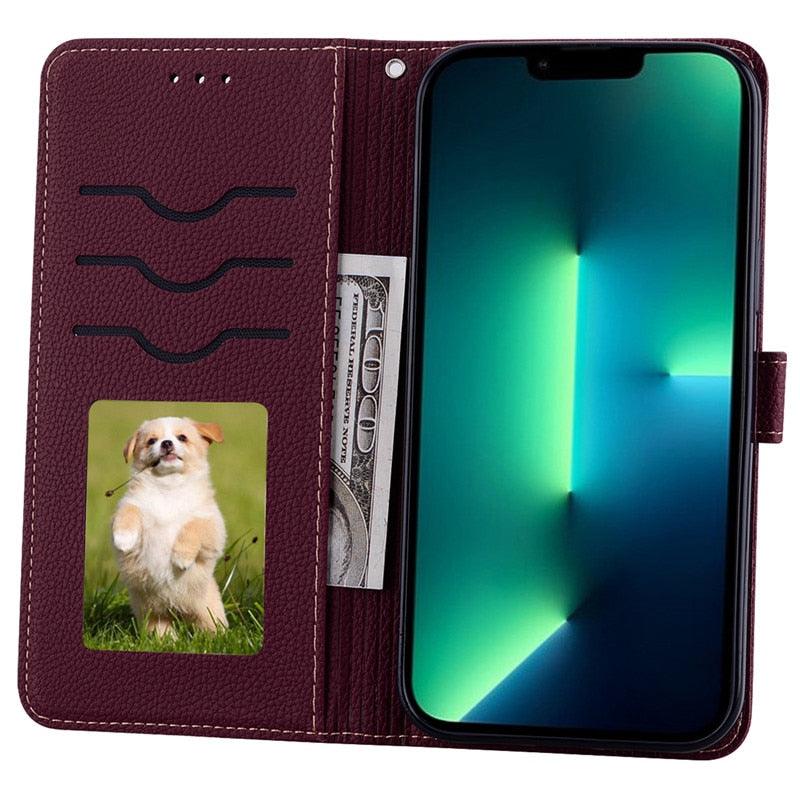 Note 11 Case For Xiaomi Redmi Note 11 11S Case Leather Wallet Flip Case For Redmi Note 11 Pro Phone Cases Note 11S Cover High Quality Flip Leather Wallet Case Stevvex