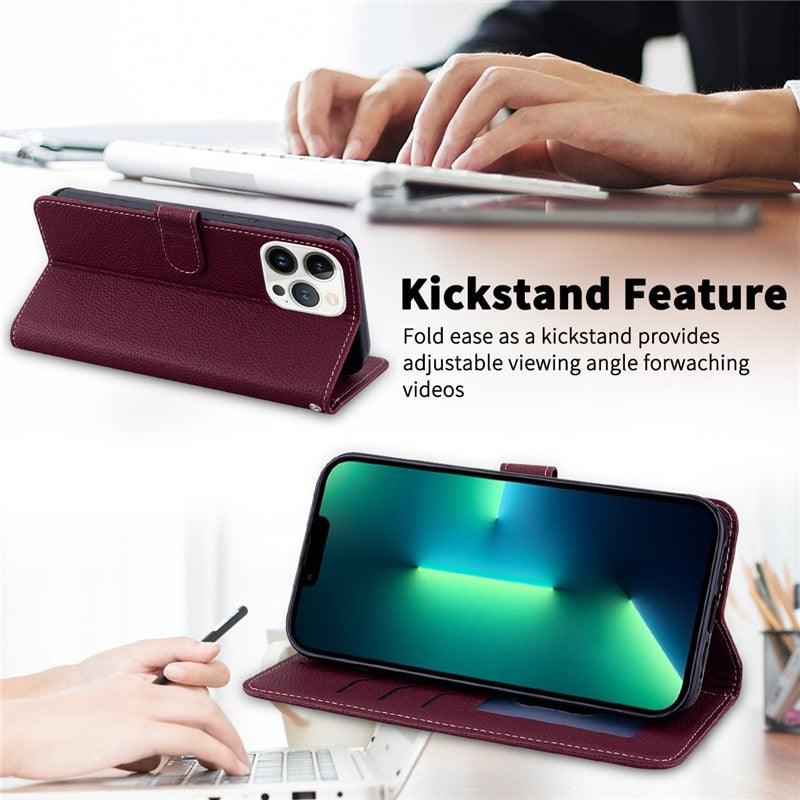 Note 11 Case For Xiaomi Redmi Note 11 11S Case Leather Wallet Flip Case For Redmi Note 11 Pro Phone Cases Note 11S Cover High Quality Flip Leather Wallet Case Stevvex