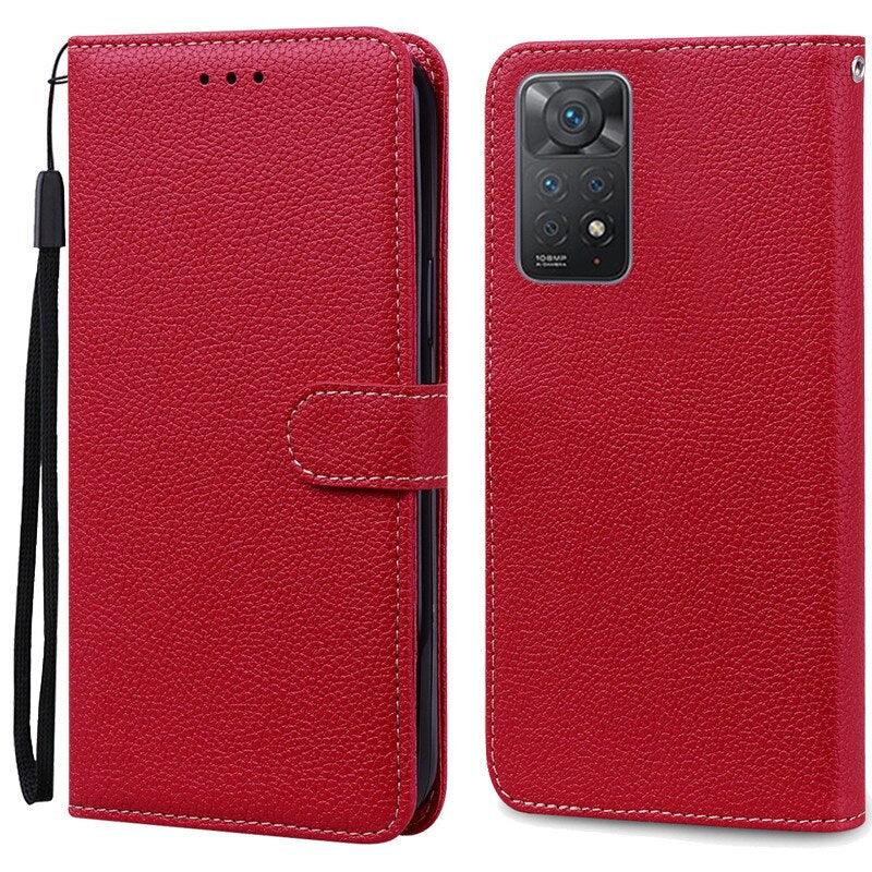 Note 11 Case For Xiaomi Redmi Note 11 11S Case Leather Wallet Flip Case For Redmi Note 11 Pro Phone Cases Note 11S Cover High Quality Flip Leather Wallet Case Stevvex