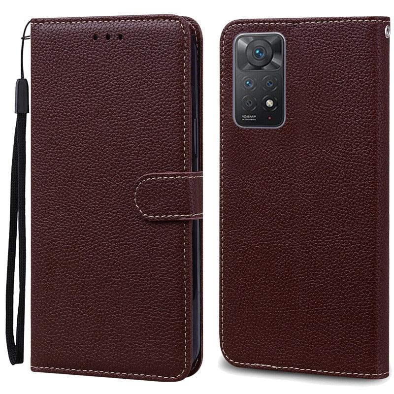 Note 11 Case For Xiaomi Redmi Note 11 11S Case Leather Wallet Flip Case For Redmi Note 11 Pro Phone Cases Note 11S Cover High Quality Flip Leather Wallet Case Stevvex