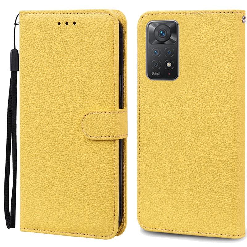 Note 11 Case For Xiaomi Redmi Note 11 11S Case Leather Wallet Flip Case For Redmi Note 11 Pro Phone Cases Note 11S Cover High Quality Flip Leather Wallet Case Stevvex