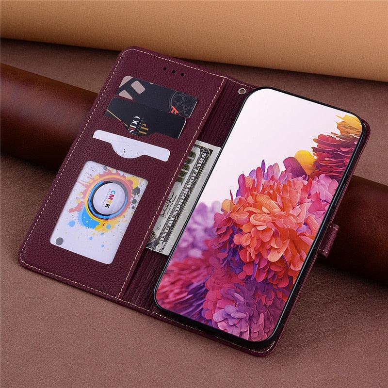 Note 11 Case For Xiaomi Redmi Note 11 11S Case Leather Wallet Flip Case For Redmi Note 11 Pro Phone Cases Note 11S Cover High Quality Flip Leather Wallet Case Stevvex