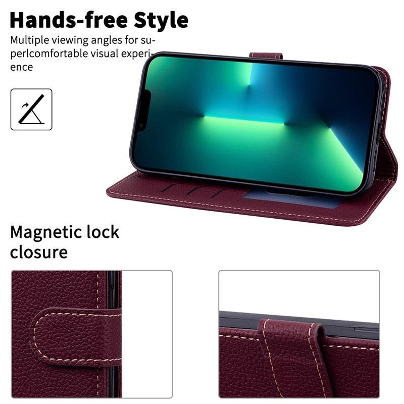 Note 11 Case For Xiaomi Redmi Note 11 11S Case Leather Wallet Flip Case For Redmi Note 11 Pro Phone Cases Note 11S Cover High Quality Flip Leather Wallet Case Stevvex