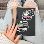 Funny Vinyl Sticker Pack Waterproof Decals For Water Bottle Laptop Journal Luggage Pack BandsCo Straps