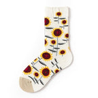 Novelty Happy Funny Women Graphic Short Socks Socks Combed Out Of Pure Cotton Art Abstract Oil Painting Socks French Style Crew Socks For Men And Women Stevvex
