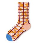 Novelty Happy Funny Women Graphic Short Socks Socks Combed Out Of Pure Cotton Art Abstract Oil Painting Socks French Style Crew Socks For Men And Women Stevvex