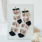 Novelty Harajuku Crystal Silk Tide Socks Funny Sunflowers Vines Flowers Happy Socks Casual High Quality Socks for Women