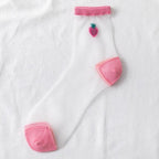 Novelty Harajuku Crystal Silk Tide Socks Funny Sunflowers Vines Flowers Happy Socks Casual High Quality Socks for Women