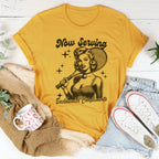 Now Serving Backhanded Compliments Tee Peachy Sunday