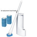 Disposable Toilet Brush Cleaner with Long Handle Bathroom Cleaning Brush Pi-Mart