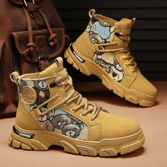 CYYTL Mens Boots Winter Shoes Pi-Mart