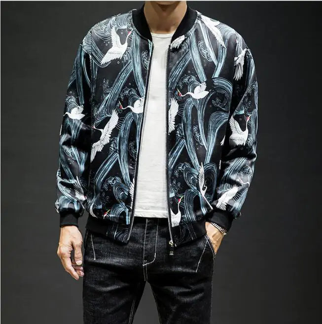 Embroidered Baseball Jacket and Casual Jacket