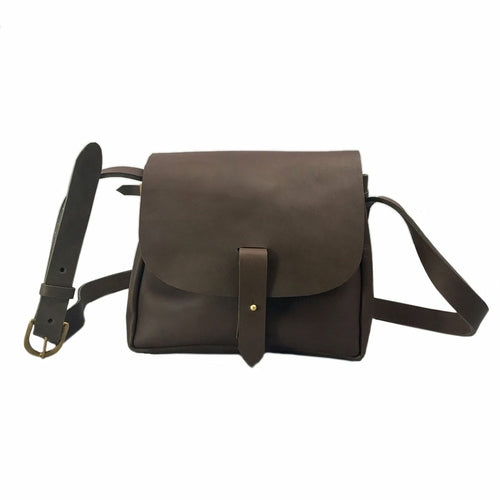 Nubuck Leather Bucket Bag Handcrafted Kenya Upcycled Neutral Everyday Tote BandsCo Straps