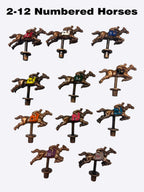 The Horse Race Party Game Brown Striped Track Edition - SJB-DIAMOND ELITES