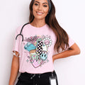 Nurse Retro Tee Peachy Sunday