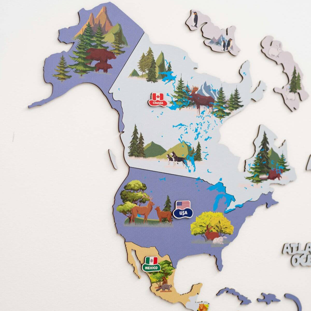 Nursery World Map Indigo - SJB-DIAMOND ELITES