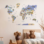 Nursery World Map Indigo - SJB-DIAMOND ELITES