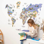 Nursery World Map Indigo - SJB-DIAMOND ELITES