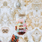 Nutcracker Pastel Holiday Nuts 17oz Tin Festive Christmas Gift Jar For Parties BandsCo Straps