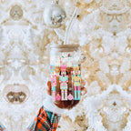 Nutcracker Pastel Holiday Nuts 17oz Tin Festive Christmas Gift Jar For Parties BandsCo Straps
