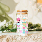 Nutcracker Pastel Holiday Nuts 17oz Tin Festive Christmas Gift Jar For Parties BandsCo Straps