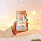 Nutcracker Pastel Holiday Nuts 17oz Tin Festive Christmas Gift Jar For Parties BandsCo Straps
