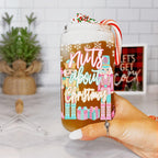 Nutcracker Pastel Holiday Nuts 17oz Tin Festive Christmas Gift Jar For Parties BandsCo Straps