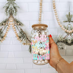 Nutcracker Pastel Holiday Nuts 17oz Tin Festive Christmas Gift Jar For Parties BandsCo Straps
