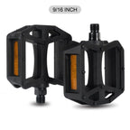 Nylon Bicycle Pedals Ultralight Flat Platform Bike Pedals For Mountain Bike 9/16'' 1/2" Cycling Sealed DU Bearing Pedals Mountain Bike Pedals Pedals Lightweight Nylon Composite Bicycle Flat Pedals Bearing Bike Platform Pedals For Mountain Bikes Stevvex