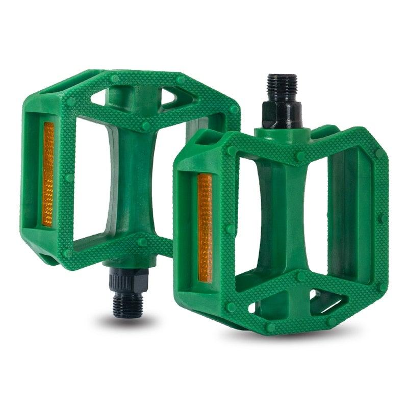 Nylon Bicycle Pedals Ultralight Flat Platform Bike Pedals For Mountain Bike 9/16'' 1/2" Cycling Sealed DU Bearing Pedals Mountain Bike Pedals Pedals Lightweight Nylon Composite Bicycle Flat Pedals Bearing Bike Platform Pedals For Mountain Bikes Stevvex