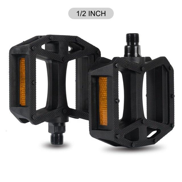 Nylon Bicycle Pedals Ultralight Flat Platform Bike Pedals For Mountain Bike 9/16'' 1/2" Cycling Sealed DU Bearing Pedals Mountain Bike Pedals Pedals Lightweight Nylon Composite Bicycle Flat Pedals Bearing Bike Platform Pedals For Mountain Bikes Stevvex