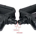 Nylon Bicycle Pedals Ultralight Flat Platform Bike Pedals For Mountain Bike 9/16'' 1/2" Cycling Sealed DU Bearing Pedals Mountain Bike Pedals Pedals Lightweight Nylon Composite Bicycle Flat Pedals Bearing Bike Platform Pedals For Mountain Bikes Stevvex