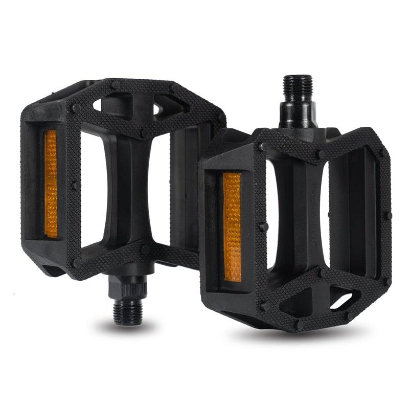 Nylon Bicycle Pedals Ultralight Flat Platform Bike Pedals For Mountain Bike 9/16'' 1/2" Cycling Sealed DU Bearing Pedals Mountain Bike Pedals Pedals Lightweight Nylon Composite Bicycle Flat Pedals Bearing Bike Platform Pedals For Mountain Bikes Stevvex