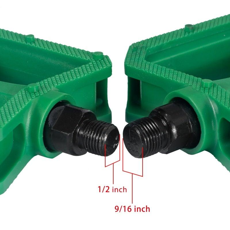 Nylon Bicycle Pedals Ultralight Flat Platform Bike Pedals For Mountain Bike 9/16'' 1/2" Cycling Sealed DU Bearing Pedals Mountain Bike Pedals Pedals Lightweight Nylon Composite Bicycle Flat Pedals Bearing Bike Platform Pedals For Mountain Bikes Stevvex