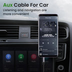 Nylon Braid 4 Poles 3.5MM Audio Aux Cable Jack For Headphone Speaker Line  Car PC Mp3 Mp4 Stevvex