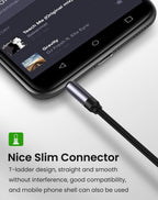 Nylon Braid 4 Poles 3.5MM Audio Aux Cable Jack For Headphone Speaker Line  Car PC Mp3 Mp4 Stevvex