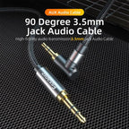 Nylon Braided 3.5mm AUX Cable Audio Jack For Speaker Headphones Car