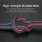 Nylon Braided 3.5mm AUX Cable Audio Jack For Speaker Headphones Car