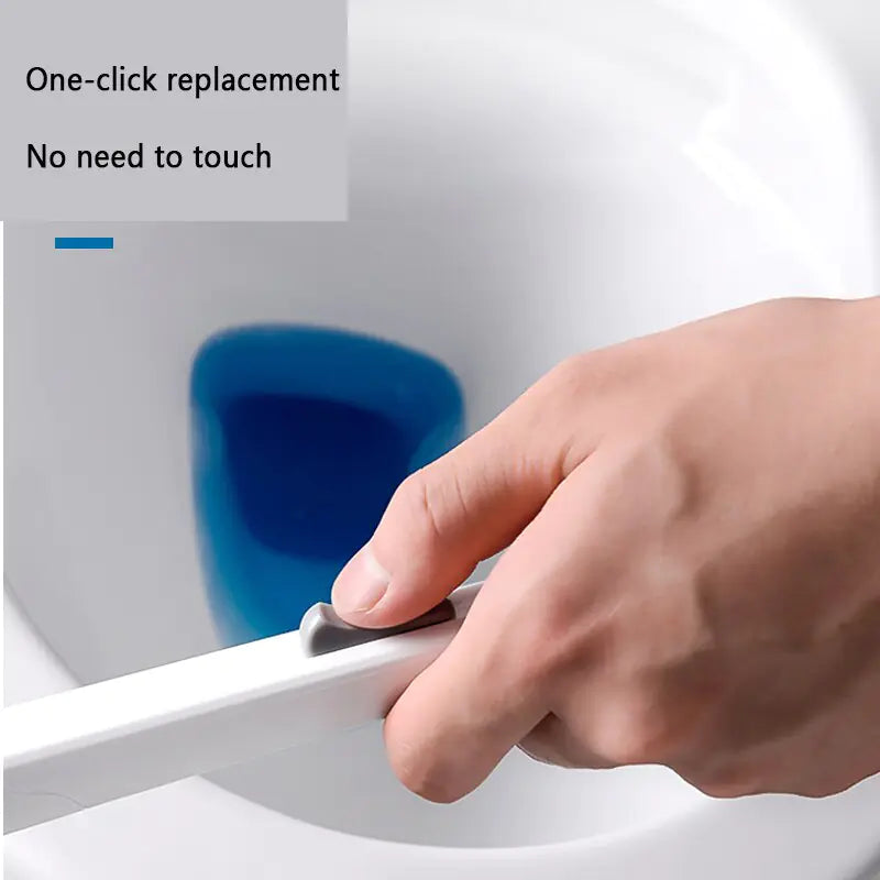 Disposable Toilet Brush Cleaner with Long Handle Bathroom Cleaning Brush Pi-Mart