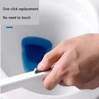 Disposable Toilet Brush Cleaner with Long Handle Bathroom Cleaning Brush Pi-Mart