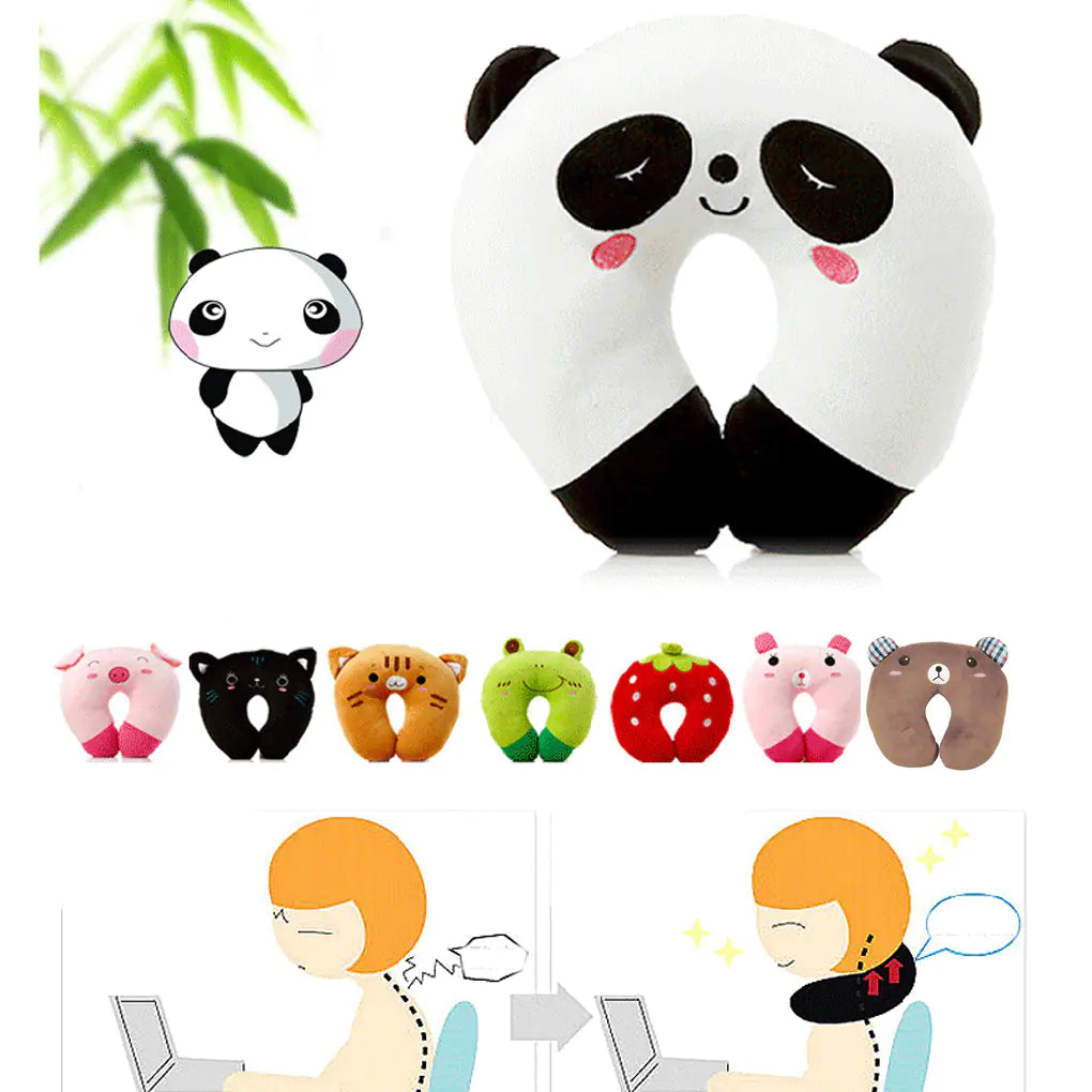 Creative Cartoon Cute Animal U-Shaped Pillow Pi-Mart